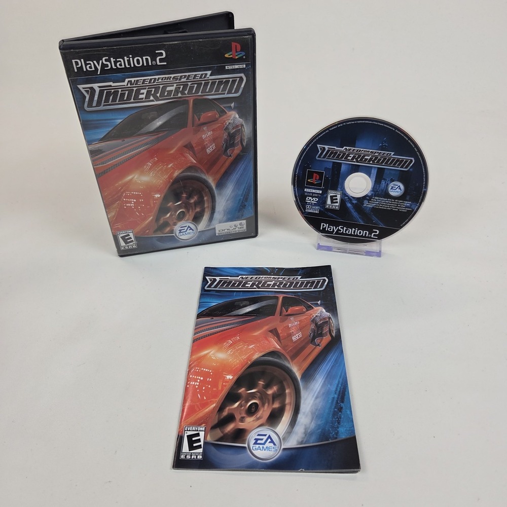 Need for Speed Underground Sony PlayStation 2 PS2 CIB Tested Black Label